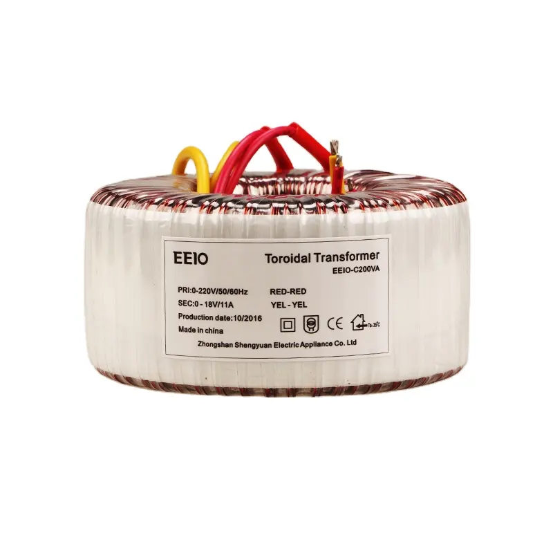 Guangdong low loss toroidal core low frequency ac transformer 220v 18v l round power transformer for medical machinery