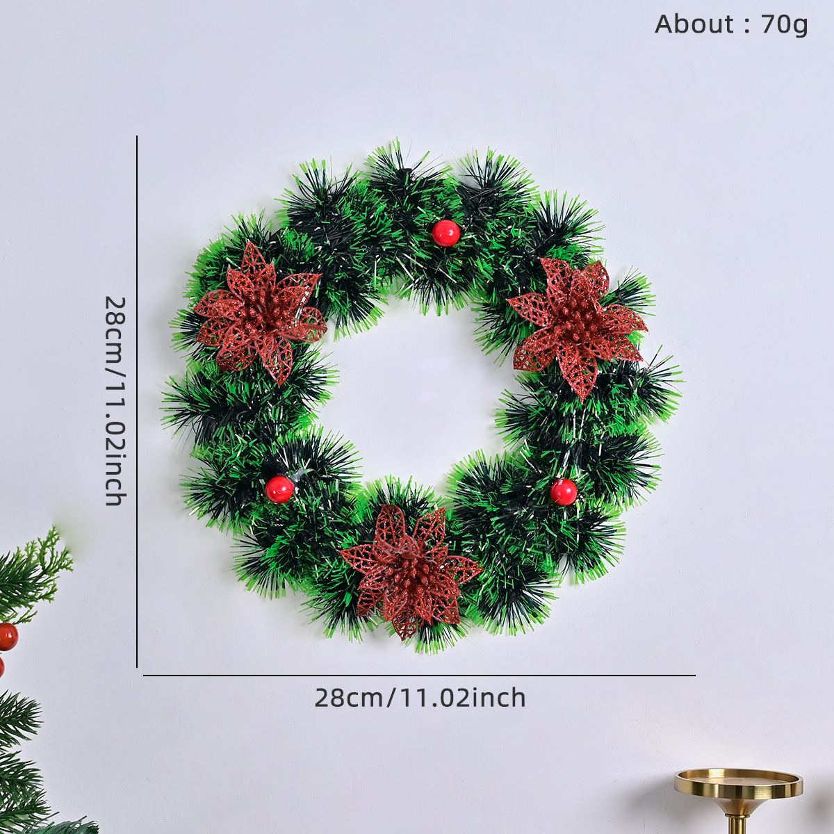 Couronne de Noël vert2