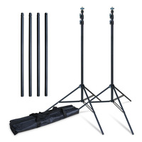 Kit de Support de Fond Vert Portable 2.8*3m pour Photographie de Studio, Scènes Vidéo et Fêtes