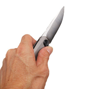 سكين جيب قابل للطي للبقاء على قيد الحياة في الهواء الطلق مصنوع من ألياف الكربون وسبائك التيتانيوم بتصميم جديد قابل للتخصيص بالجملة - Product Image 6