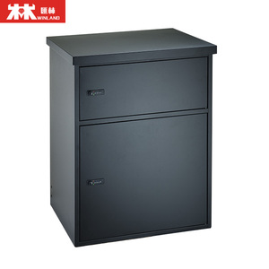 <span class=keywords><strong>Cassetta</strong></span> <span class=keywords><strong>Postale</strong></span> Moderna da Esterno in Metallo Zincato, Contenitore per Pacchi per Appartamenti, Decorazione da Esterno - Product Image 3