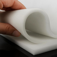 Feuille de mousse de polyuréthane blanche sur mesure, durable, anti-collision, insert d'emballage, rembourrage en mousse PU