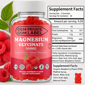 OEM fabrika kaynağı magnezyum glisinat Gummies <span class=keywords><strong>Vitamin</strong></span> <span class=keywords><strong>D</strong></span> B6 takviyesi geliştirilmiş uyku vitaminleri magnezyum glisinat Gummies - Product Image 6