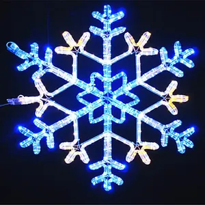 Projecteur de lumière flocon de neige, lumière led 3d, imperméable, boule de neige, décoration, 2 pièces