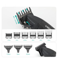 Tondeuse à cheveux professionnelle rechargeable VGR V-640 DLC Blade 9000RPM Barber Combo Salon
