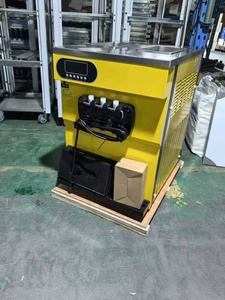 110V 25-28l/h Phễu nhỏ 1 hương vị bàn nhập khẩu máy nén nhập khẩu máy làm kem mềm - Product Image 4