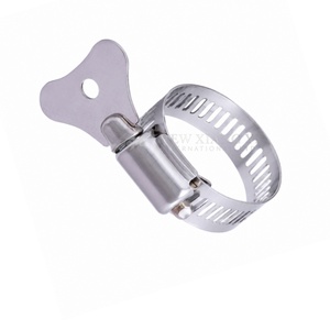 Abrazadera de manguera de acero inoxidable 304 estilo americano con mango de mariposa, ajuste rápido manual, marca HF, para uso marino en Taiwán - Product Image 2