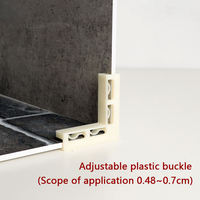 Support universel portable léger pour plaque de fond en plastique à texture mur de briques avec pince d'angle verticale en chevrons