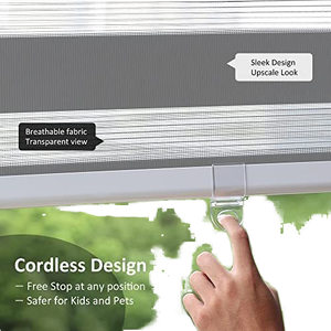 Trong nhà màn rèm Shades Cordless Zebra Rèm cho cửa sổ trang trí Cordless cầu vồng Zebra Rèm cho phòng tắm - Product Image 3