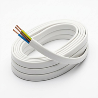 Câble électrique aérien Purorigin 300V BVVB 3 conducteurs en cuivre, isolé et gainé PVC, 4 AWG, pour bâtiment, fil IEC, câblage résidentiel