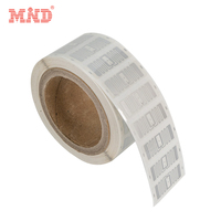 Autocollant RFID UHF pour vêtements, puce R6P, 43*18mm, étiquette adhésive pour étiquette volante