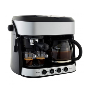 Máy pha cà phê, máy pha cà phê Espresso & Americano với bình có thể tháo rời 1.25 lít, bơm hơi, bình chứa nước 10 cốc, áp suất 15 bar - Product Image 5