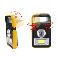 Lampe de travail LED COB portable 30W 1500LM à main, rechargeable par USB, multifonctionnelle, haute luminosité, sans fil