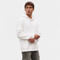 Sweats à capuche vierges Sweat à capuche court en molleton de coton lourd de haute qualité Hommes Logo personnalisé Pull à capuche surdimensionné Survêtements unisexes