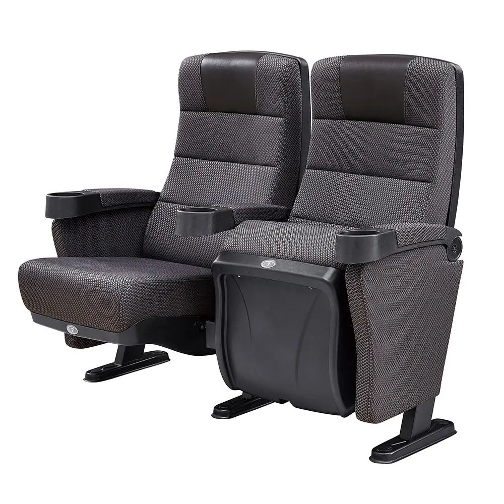 cinema sofa public theater furniture theater seat with cup holder China factory wholesale auditorium chair