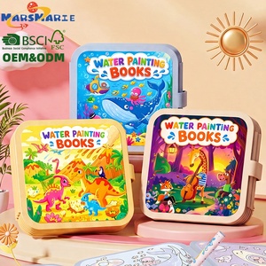 Livre de coloriage et de <span class=keywords><strong>dessin</strong></span> <span class=keywords><strong>à</strong></span> l'eau magique pour enfants, thèmes Forêt, Dinosaures et Océan, couverture rigide, apprentissage précoce - Product Image 3