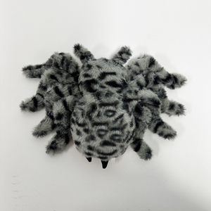 Peluche de Araña Rayada en Gris y Negro, Peluche de Araña Suave, Textura Realista, Apto para Todas las Edades, Decoración y Regalo de Halloween - Product Image 6