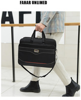 Bolsa de Lona Oxford para Portátil, Maletín de Gran Capacidad para Viajes de Negocios, para Hombre