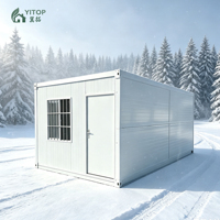 YITOP Maison pliante préfabriquée à installation rapide, bureau, camping, résidence mobile, 5,8 m, petites maisons conteneurs pliables
