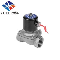 Vente directe d'usine 2.5 pouces 304 acier inoxydable normalement fermé contrôle de pression eau électrovanne pneumatique pour l'eau