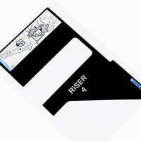 Autocollant personnalisé personnalisé PC Lexan PVC étiquette panneau personnalisé autocollants graphiques haute qualité colle PC superposition interrupteur de commande