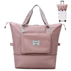 Bolsa de Viaje Deportiva al por Mayor para Mujer, Bolso de Hombro Casual de Calidad, Bolso de Mano con Doble Cremallera, Bolsa Expandible Grande, Nueva Moda Femenina, Equipaje - Product Image 1