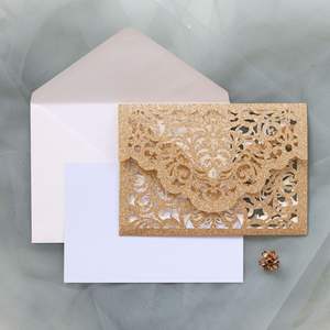 Venta Directa de Fábrica, Tarjetas de Felicitación 3D con Recubrimiento, Modernas, Ecológicas, con Corte Láser, para el Día de la Madre, con Sobre - Product Image 5