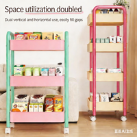 Étagère de rangement moderne en métal à 3 niveaux multi-usages, chariot de sol mobile, chariot roulant pour cuisine, chariot de rangement pour aliments, garage, maison