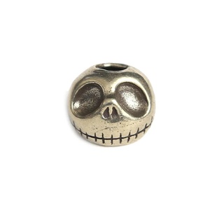 Colgante de cordón tejido DIY para exteriores, hecho a mano, con cuentas de metal estilo punk, accesorio de latón con diseño de cabeza de calavera de calabaza y herramienta para cuchillo, Fidget Spinners - Product Image 1