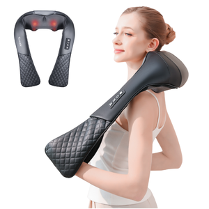 Masseur Shiatsu pour le dos à pétrissage profond, soulagement de la douleur du cou et des épaules, chaleur apaisante pour tout le corps - Product Image 4