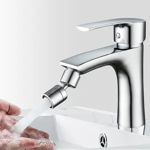 360 Degrees Kitchen and Bathroom Faucet Universal Splash Filter Faucet Rotatable Filter Water Saving Single Handle Single Hole