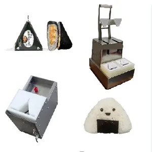 manual triangle onigiri making machine onigiri suchi wrapper packing wrapping machine automatic