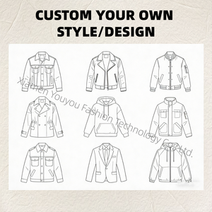 Giacca Safari in Tela e Pelle di Pecora per <span class=keywords><strong>Uomo</strong></span> con Logo Personalizzato, 4 Tasche Frontali, Cerniera, Impermeabile, Spessa, Invernale, Traspirante, Stile Old Money - Product Image 6