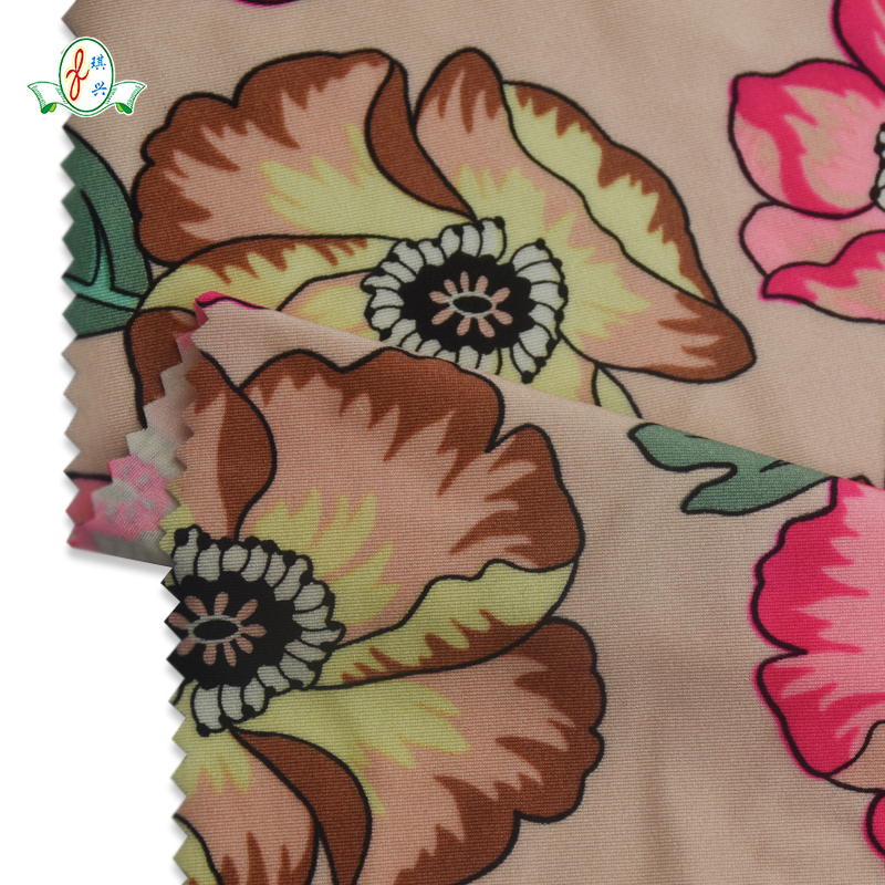 New fashion sportswear custom fabric 18%Spandex+82%Polyester knitting fabric cashmere knit fabric by the yard