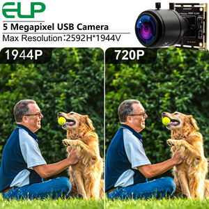 Caméra USB grand angle ELP 5MP avec pilote d'objectif M12 2.8-12mm Plug & Play gratuit <span class=keywords><strong>Webcam</strong></span> USB HD 5MP 30FPS pour la <span class=keywords><strong>capture</strong></span> vidéo - Product Image 2