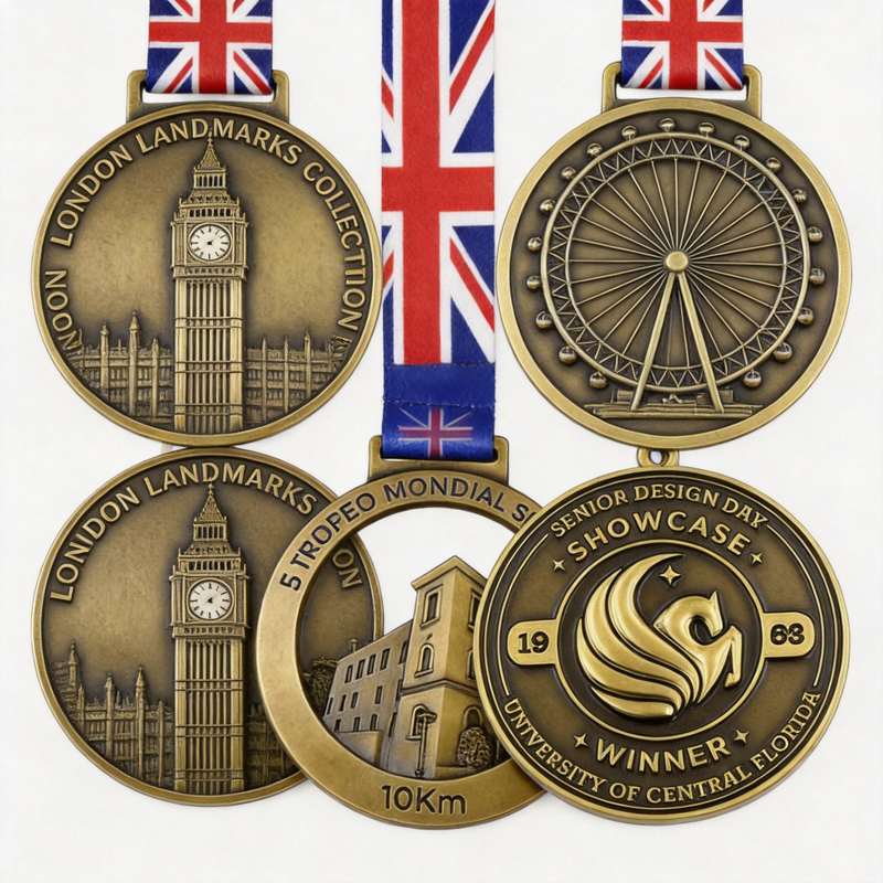 Custom London City Souvenir Medal Eco