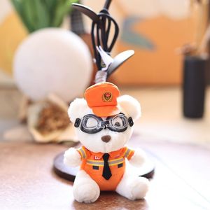 Juguete de Peluche de Dinosaurio Policía de Tráfico, Adorable y Popular en Internet, Llavero Súper Suave para Niños - Product Image 6