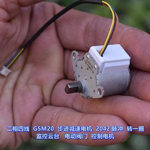 Motor paso a paso Gsm20 de 2 fases y 4 cables, 12V, mini motor eléctrico para control de válvulas eléctricas de monitoreo y movimiento horizontal/vertical. - Product Image 3