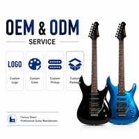Gitar Elektrik OEM 39 Inch HSS Pickup Tremolo Bridge untuk Pemula