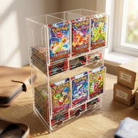 Distributeur de paquets de cartes Pokémon en acrylique, distributeur de cartes Pokémon, distributeur de cartes de jeu TCG pour usage commercial
