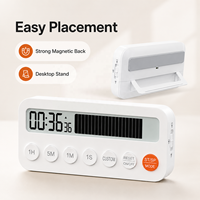99H Visueller Countdown-Timer Digitaler Küchentimer Aufwärts- und Abwärtszählung Magnetisch 3 Alarmmodi Individuelles Logo für Klassenzimmer und Fitnessstudio