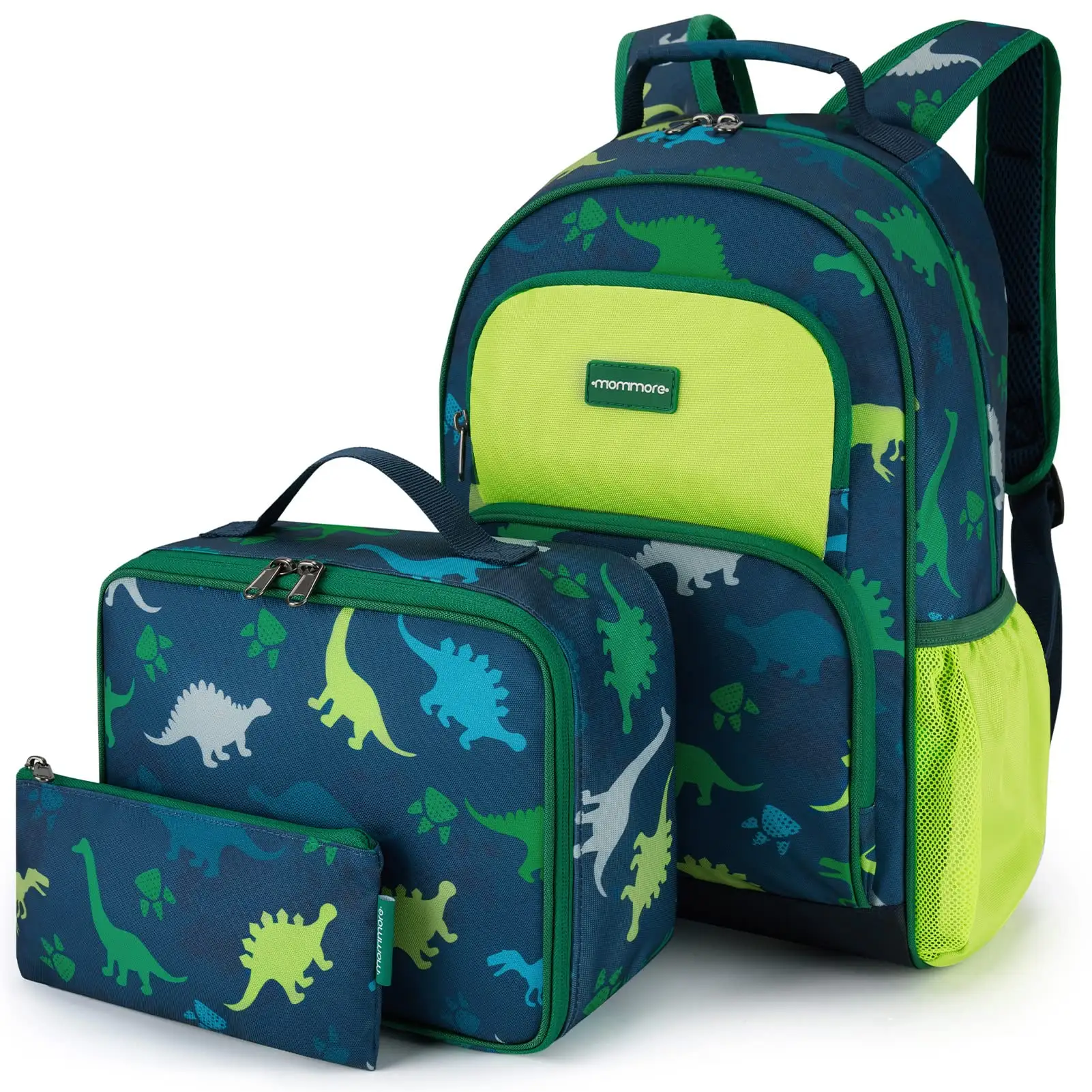 Wholesale Cute custom Cartoon Beautiful Children's Waterproof Pink dinosaur School Bags Kids Backpack Set