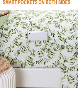 Thoải mái siêu mềm đôi chải 6 mảnh tấm sợi nhỏ thiết lập các mẫu nhiệt đới đẹp, và màu sắc rực rỡ, sang trọng - Product Image 4