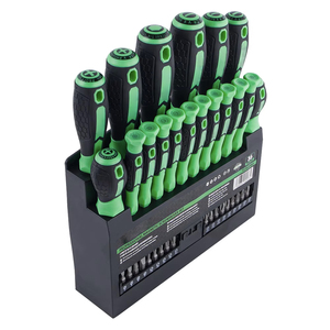 Multi-bit <b>Screwdriver</b> Set 6.35x25mm Industrial Grade Torx Phillips Pozidriv Slotted Bits - Product Image 3