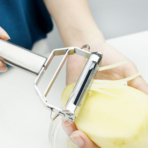 Multifunctional Stainless Steel Vegetable Fruit Peeler Double Headed Potato Peeler Kitchen Tool For Peeling Vegetables And - Product Image 2