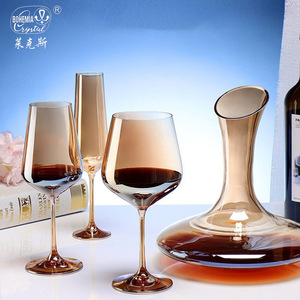 Bohemia Crystal Red Wine <b>Glass</b> Set 301-400ml Dishwasher Safe Household Crystal Glassware - Product Image 4
