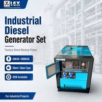 Générateur diesel industriel de secours et d'alimentation prioritaire Yuchai 13 KVA 10 kW 1500-1800 tr/min, type ouvert, installation facile