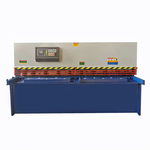 Cisaille CNC à poutre oscillante Qc12k 4x3200 pour métaux avec contrôleur E21s – Acheter une cisaille hydraulique CNC à poutre oscillante – Prix - Product Image 1