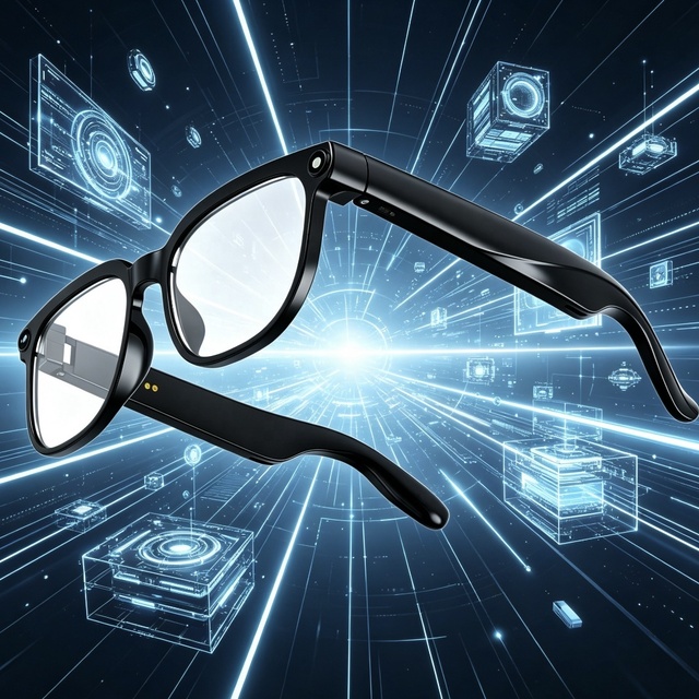 Smart Glasses with AITranslator IP65 Waterproof Bluetooth Call Touch Music Switch Voice Wakeup APP Download Photo Video Recorder