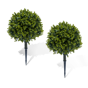 PZD-1-202 En Gros Faux Plantes En Pot Arbustes Buissons Artificielle Topiaire Cèdre Boule Arbre pour Intérieur Extérieur Maison Jardin Décor - Product Image 6